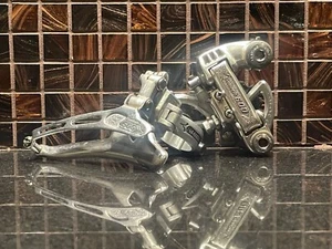 Vintage SHIMANO 600 RARE Front and Rear Derailleur Arabesque - Picture 1 of 9