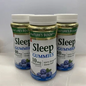 3X Nature's Bounty Sleep 10mg melatonin Gummies 90CT Exp: 11/25 - Picture 1 of 5