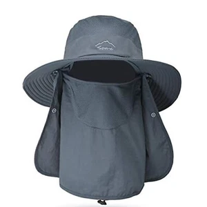 Angelhut mit UV-Sonnenschutz,Faltbarer Hut mit breiter Krempe& Gesichtsabdeckung - Bild 1 von 27