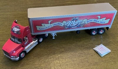 RARE Franklin Mint 1:43 Miller Beer Mack Truck Red Tractor Trailer 1/43 READ - Image 1 of 4