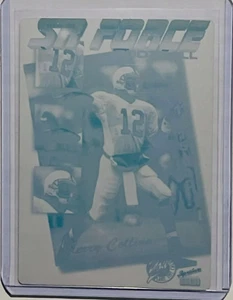 1/1 KERRY COLLINS ROOKIE 1993 SIGNATURE CARD PRINTING PLATE CAROLINA PANTHERS RC - Picture 1 of 2