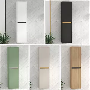 Bathroom Furniture Orion 1440mm Wall Hung TallBoy 2-Door Cupboard Cabinet Unit - Picture 1 of 27