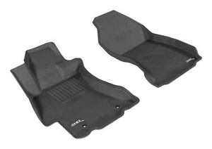 3D MAXpider Fits 12-19 Impreza/XV Crosstrek/WRX/STI Kagu 1st Rw Floormat Black - Picture 1 of 5