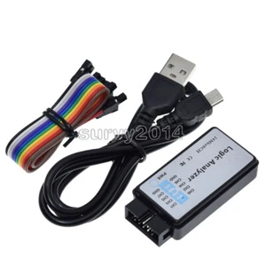 USB Logikanalysator Gerät Set USB Kabel 24MHz 8CH 24MHz für ARM FPGA - Bild 1 von 5