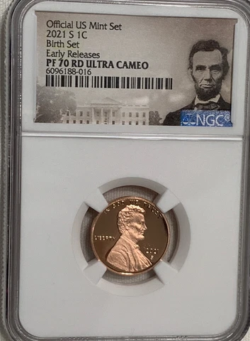 2021 S 1c Lincoln Cent NGC PF70 RD Ultra Cameo Birth Set Early Releases Cover