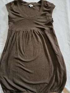 VINCE Size M Brown Sleeveless Short Tunic Dress/Long Sweater   C33 - Picture 1 of 6