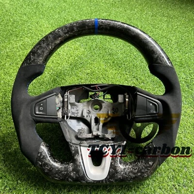 Forged Carbon Fiber Alcantara Steering Wheel Fit for Renault Megane - Image 1 of 4