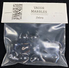 Vacor Glass Marbles Poly Bag 12 Count Zebra