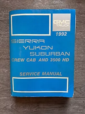 1992 GMC грузовик Sierra Yukon пригородный экипаж кабина 3500 HD обслуживание ручное обслуживание - Изображение 1 из 4