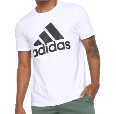 Camiseta Adidas Hombre Badge Of Sport S/S - ED9606 - Blanca/Negro - Talla: M - NUEVA Foto 1 de 4