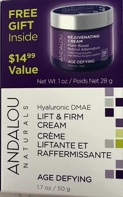 Andalou Age Defying Lift & Firm Cream 1.7 oz + Rejuvenating Cream VALUE PACK - Image 1 of 3