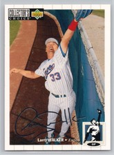 1994 COLLECTOR'S CHOICE #286 LARRY WALKER SILVER SIGNATURE MONTREAL EXPOS