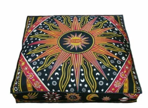 Nuevo Algodón Indio Cuadrado Tapa de Mandala Bohemio Funda Cojín Suave Almohadón - Imagen 1 de 5