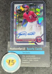 Yasser Mercedes 2022 Bowman 1st Chrome Auto #CPA-YMS Atomic Refractor 60/100 - Picture 1 of 2