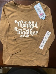 NEW WITH TAGS Cat & Jack 3T Long Sleeve T Shirt - Picture 1 of 2