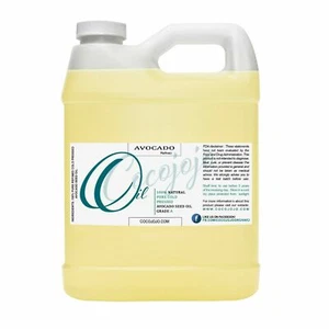 Pure Avocado Oil 32 Oz 100 Pure Refined Cold Pressed AVOCADO OIL FOR HAIR, SKIN - Picture 1 of 5