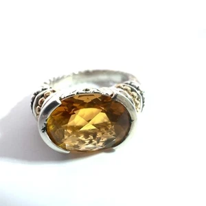 Anillo GiR Maya Plata Esterlina con Citrino Talla 6 - Imagen 1 de 6