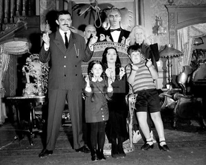 "THE ADDAMS FAMILY" CAST FROM THE ABC TV SHOW - 8X10 PUBLICITY PHOTO (AZ230) - Picture 1 of 1