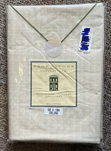 Brownstone Vintage Flannel Backed Vinyl Tablecloth 60"x104" Oblong - Made In USA - Picture 1 of 6