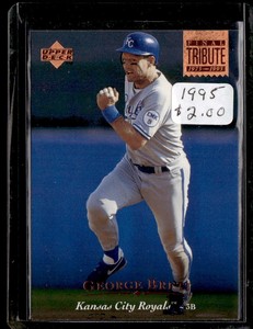 1995 Upper Deck Final Tribute #449 George Brett Kansas City Royals E