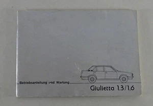 Instrucciones Servicio / Manual Alfa Romeo Giulietta Tipo 116 Stand 11/1977 - Imagen 1 de 1