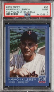 2019 Topps 150 Years of Baseball #51 Harmon Killebrew PSA MINT 9 - Picture 1 of 3