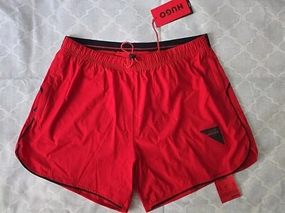 HUGO BOSS New  Men's Running Red Shorts SIZE M - Image 1 of 4