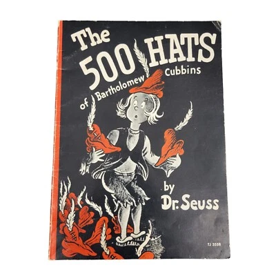 Vtg 1966 The 500 Hats Of Bartholomew Cubbins By Dr. Seuss PB Softcover Book - Image 1 of 4