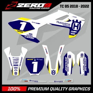 Custom MX Graphics Kit: HUSQVARNA Motocross Graphics TC85 LEGION WHI/BLU - Picture 1 of 7