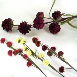 7 Head Ball Mum Flower Spray - Picture 1 of 5