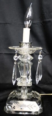 Lámpara de Cristal Transparente Luz Floral Grabado Colgante Victoriano Elegante Vidrio De Colección Foto 1 de 4