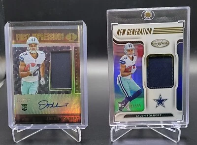 Panini First Impressions & Certified Jalen Tolbert Two Cards #127/NGJ-JT. - Image 1 of 3