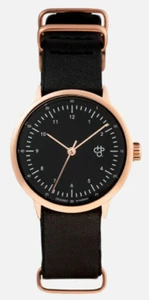 Chpo Brand Watch Armbanduhr Uhr Harold Mini Black Rose Gold Black Vegan & PETA - Picture 1 of 2