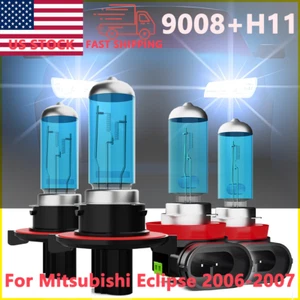 Kit de faros halógenos + faros antiniebla 6000K para Mitsubishi Eclipse 2006-2007 - Imagen 1 de 11