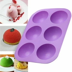 Silikon Mulden Backform Halbkugel Muffinform Törtchenform Silikonform Kuchenform - Bild 1 von 7
