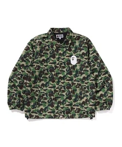 A Bathing Ape Men's Coach Jacket 2025 SS ABC CAMO Transfer Print Pt APE HEAD New - Picture 1 of 22
