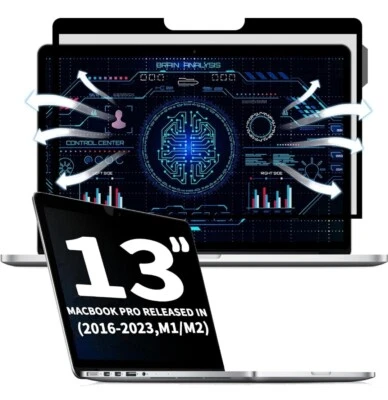 Removable Vacuum Adsorption Screen Privacy Film for Macbook Pro 13 Inch/Macbook - Image 1 of 4