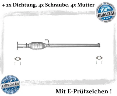 Mittelschalldämpfer Hyundai Tucson 2.0 104KW Bj.04-08 AWD Auspuff Dichtung - Bild 1 von 3