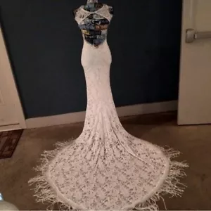 BOHO Wedding Dress Unbranded estimated Size Small - Picture 1 of 8