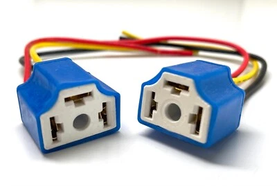 paire de faisceaux Femelle H4 Hb2 9003  prise céramique - connecteur H4 - Photo 1/3