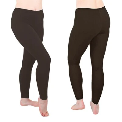 Leggings cálidos de vellón suave para mujer, pantalón elástico súper suave hasta el tobillo Foto 1 de 4