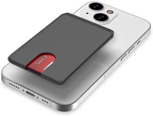 Phone Card Holder, Silicone Ultra Slim Phone Wallet Stick on Credit Card Holder  - Picture 1 of 19