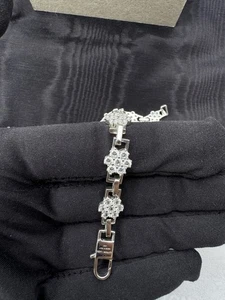 Hatton Labs Gänseblümchen Kette Armband Blumen | Größe 8" | Silber Zirkonia Edelsteine - Bild 1 von 9