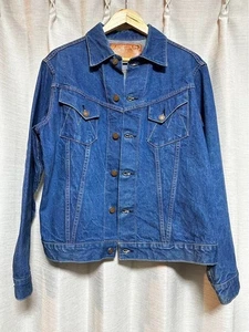 MISTER FREEDOM Cowboy Denim Jacket Blue Cotton Size M Workwear Used Authentic - Picture 1 of 9