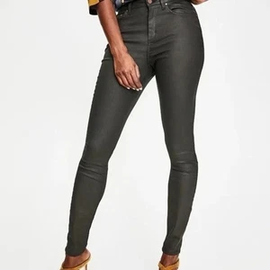 Boden The Mayfair Modern 10R Black Coated Stretch Skinny Jeans Slimming Pants - Picture 1 of 6