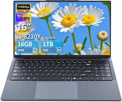 PC Portatile 16 Pollici, Computer Portatile Core I5 Fino a 3,60 Ghz, Notebook 16 - Immagine 1 di 4