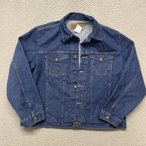 Wrangler Jeansjacke Herren XL blau Trucker Western Cowboy Arbeitskleidung klassisch - Bild 1 von 12