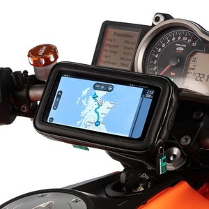 Motorrad Lenkerhalterung + Universal Handyhülle 160mm + Lenkerset 21-30mm - Bild 1 von 6