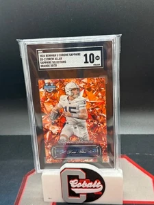 2024 Bowman Chrome U Sapphire Drew Allar Selections Refractor Orange #/25 SGC 10 - Picture 1 of 1