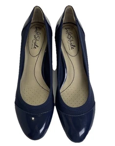 Lifestride Womens Shoes Juliana Classic Wedge Pumps 7.5M Navy Blue - Picture 1 of 10